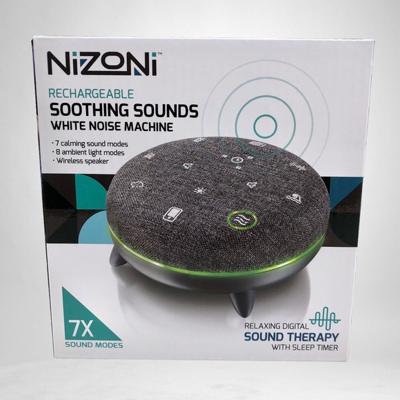 Nizoni Other - Nizoni Rechargeable Soothing Sounds White Noise Machine NEW!